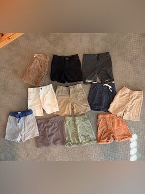 Kids' Mixed Shorts Set - Tan, White, Gray, Blue, Orange, Green, Black